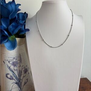 Chic Stainless Steel Beaded Necklace